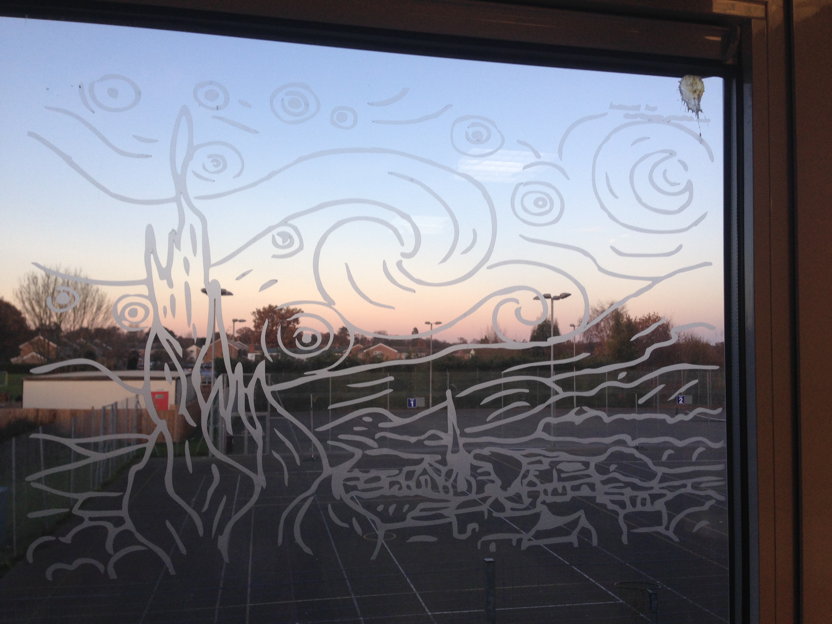 Window Painting in the Art Room